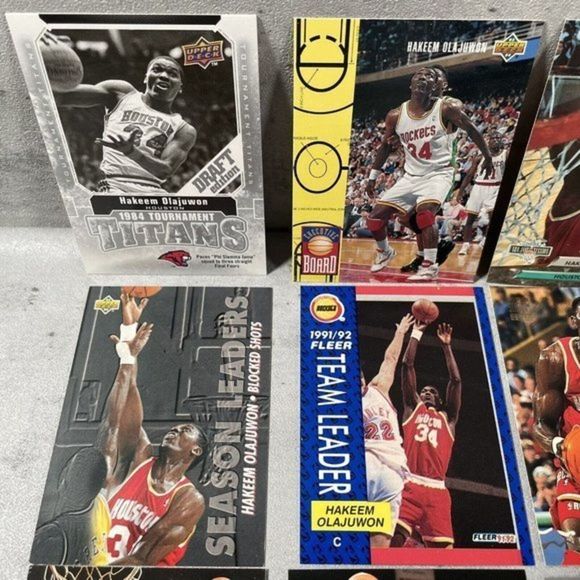 HUGE LOT Hakeem OLAJUWON AKEEM 1990 1991 1992 Fleer‎ ALL-STAR #3 HALL OF FAME - Picture 2 of 6
